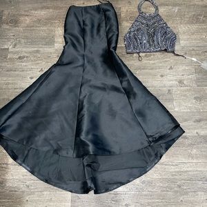 Madison James Two Piece Halter Prom Dress